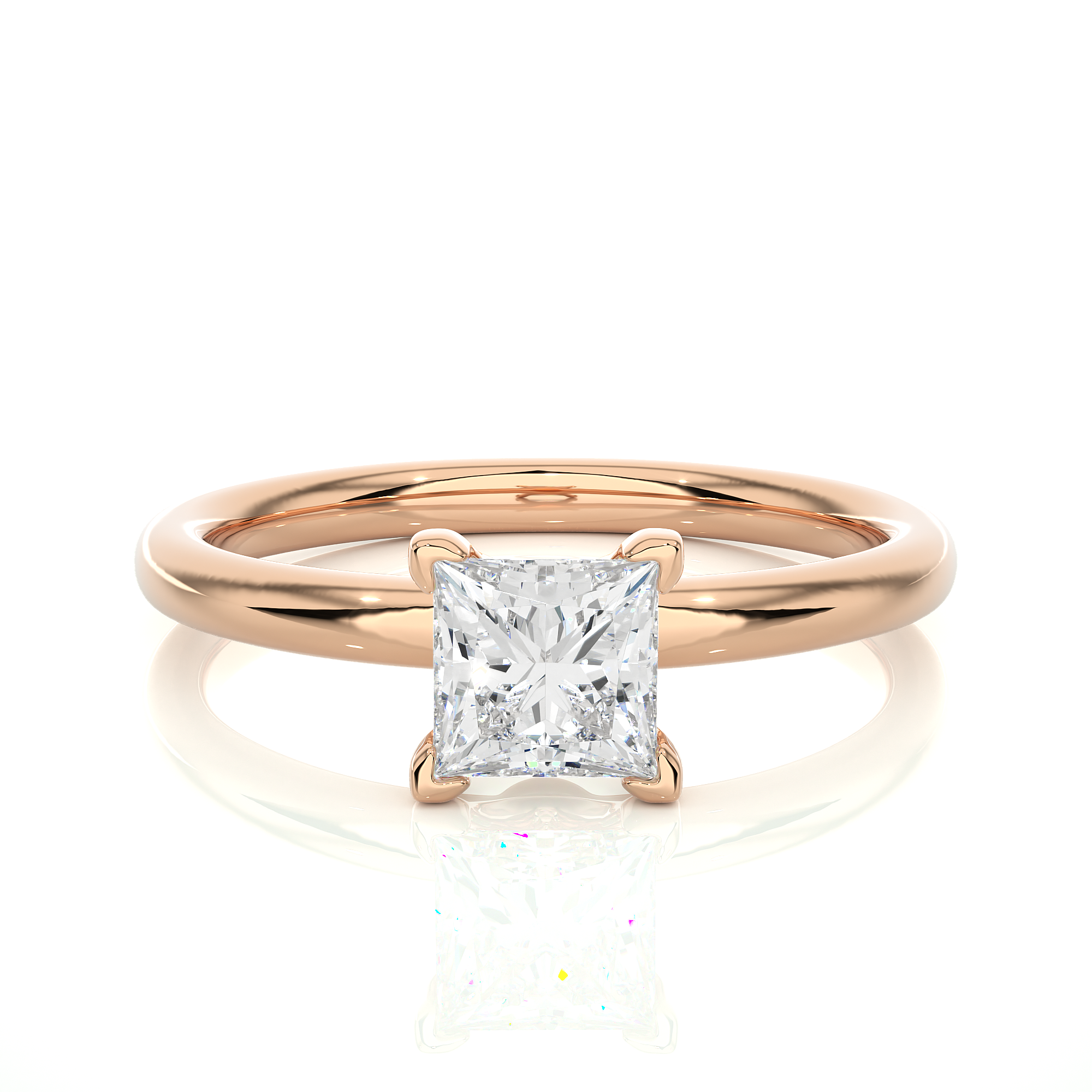 0.78 Carat H Color VS1 Clarity Diamond Studded Natural Diamond Ring.